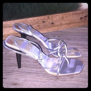 Sergio Rossi silver sandals size 37